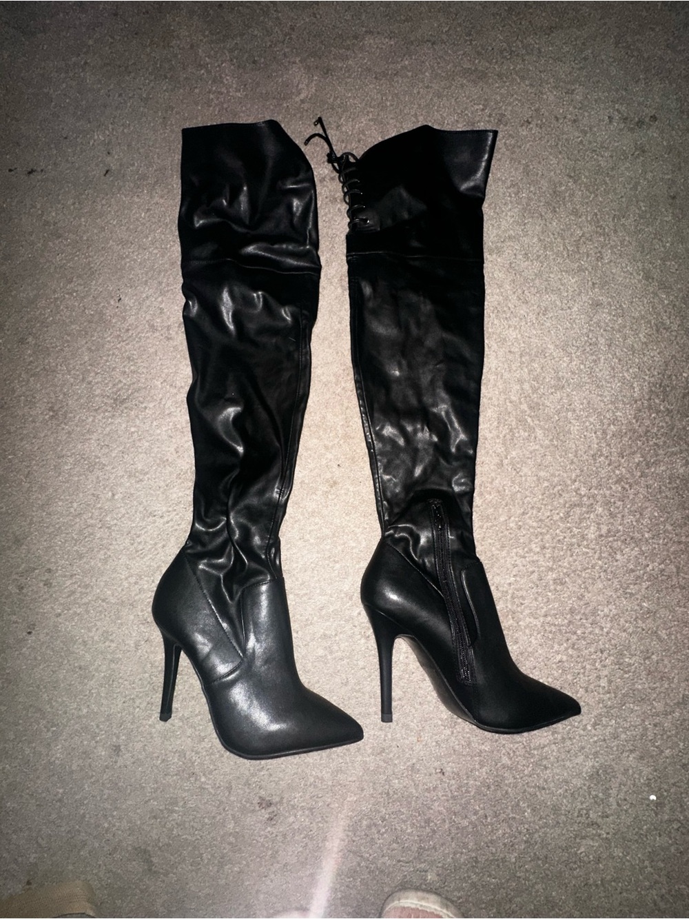 Aldo Black Over-the-Knee Stiletto Boots